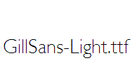 GillSans-Light