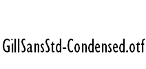 GillSansStd-Condensed