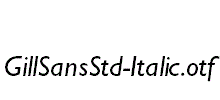 GillSansStd-Italic