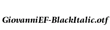 GiovanniEF-BlackItalic