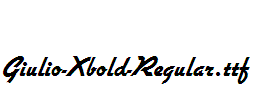 Giulio-Xbold-Regular