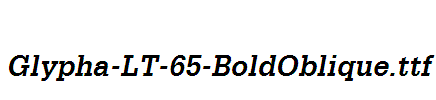 Glypha-LT-65-BoldOblique