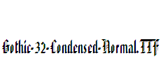 Gothic-32-Condensed-Normal