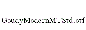 GoudyModernMTStd