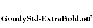 GoudyStd-ExtraBold