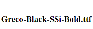 Greco-Black-SSi-Bold