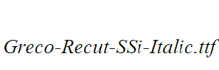 Greco-Recut-SSi-Italic