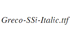 Greco-SSi-Italic