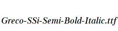 Greco-SSi-Semi-Bold-Italic