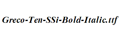 Greco-Ten-SSi-Bold-Italic