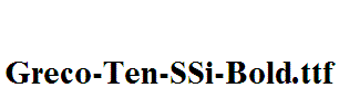 Greco-Ten-SSi-Bold