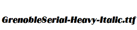 GrenobleSerial-Heavy-Italic