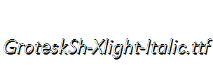 GroteskSh-Xlight-Italic