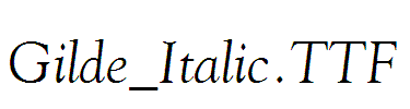 Gilde_Italic