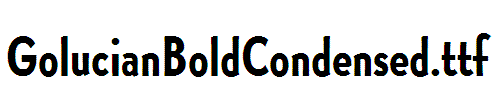 GolucianBoldCondensed
