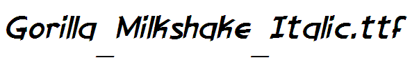 Gorilla_Milkshake_Italic