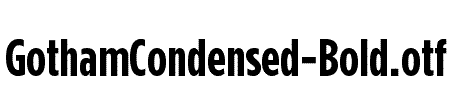 GothamCondensed-Bold