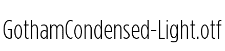 GothamCondensed-Light