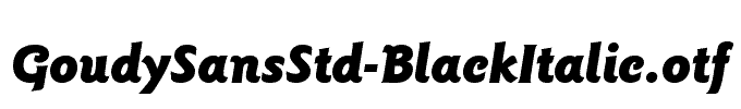 GoudySansStd-BlackItalic