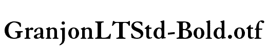 GranjonLTStd-Bold