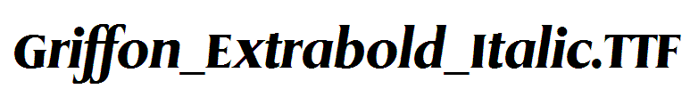 Griffon_Extrabold_Italic