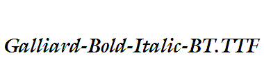 Galliard-Bold-Italic-BT