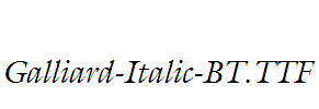 Galliard-Italic-BT