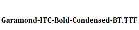 Garamond-ITC-Bold-Condensed-BT