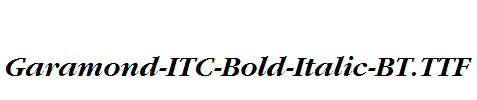 Garamond-ITC-Bold-Italic-BT