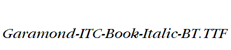 Garamond-ITC-Book-Italic-BT