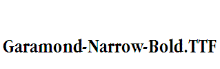 Garamond-Narrow-Bold