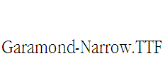 Garamond-Narrow