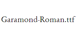 Garamond-Roman