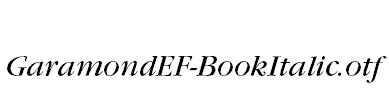 GaramondEF-BookItalic