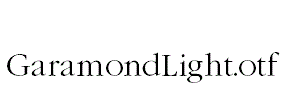 GaramondLight