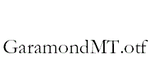 GaramondMT