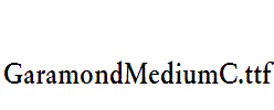 GaramondMediumC