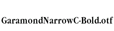 GaramondNarrowC-Bold