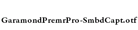 GaramondPremrPro-SmbdCapt