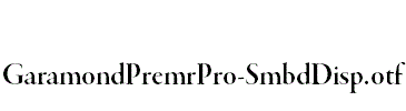 GaramondPremrPro-SmbdDisp