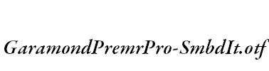 GaramondPremrPro-SmbdIt