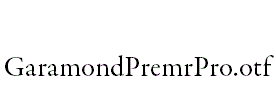 GaramondPremrPro