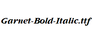 Garnet-Bold-Italic