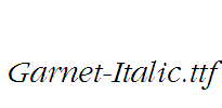 Garnet-Italic