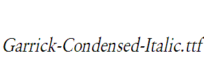 Garrick-Condensed-Italic