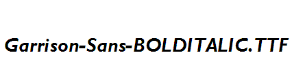 Garrison-Sans-BOLDITALIC