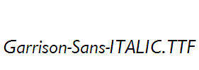 Garrison-Sans-ITALIC