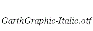 GarthGraphic-Italic