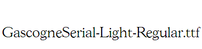 GascogneSerial-Light-Regular