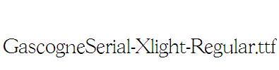 GascogneSerial-Xlight-Regular